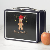 ジンジャーブレッド挨拶クリスマス メタルランチボックス (インサイチュ)