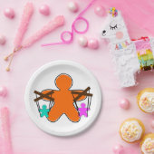 ジンジャーブレッド操り人形マスター制御キャラクター ペーパープレート (パーティー)