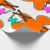 ジンジャーブレッド操り人形マスター制御キャラクター ラッピングペーパー