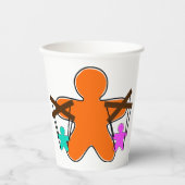 ジンジャーブレッド操り人形マスター制御キャラクター 紙コップ (正面)
