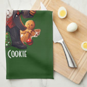 ジンジャーブレッド暴力団 キッチンタオル (四つ折り)