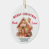 ジンジャーブレッド書店 セラミックオーナメント (右)