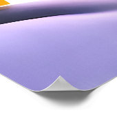 ジンジャーブレッド村の冬の雪 | AIアートポスター ポスター (角)