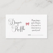 ジンジャーブレッド村赤ちゃんシャワーおむつラッフルカード エンクロージャーカード (正面)