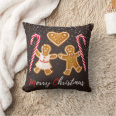 ジンジャーブレッド枕 |クリスマス装飾用クッション クッション (ブランケット)
