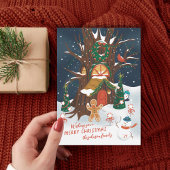 ジンジャーブレッド森の友図解入りの、写真付きの達 シーズンカード