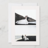 ジンジャーブレッド水モダン色クリスマスフォトカード 招待状 (裏面)