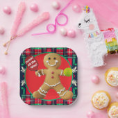 ジンジャーブレッド漬け玉パーティー ペーパープレート (パーティー)