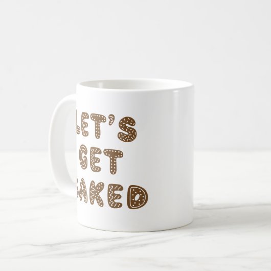 ジンジャーブレッド焼いたクッキーを手に入れよう コーヒーマグカップ (正面左)