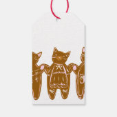 ジンジャーブレッド猫絵を描 – 手(カスタマイズ) ギフトタグ (裏面)