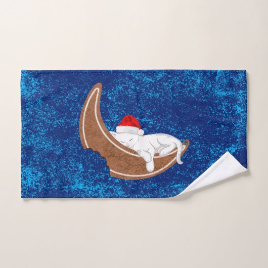 ジンジャーブレッド猫 ハンドタオル (ハンドタオル)