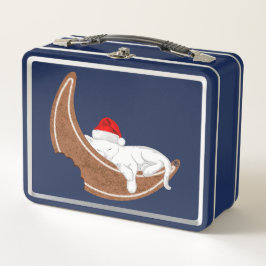 ジンジャーブレッド猫 メタルランチボックス