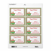 ジンジャーブレッド用格子状ラベル ラベル (フルシート)