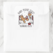 ジンジャーブレッド看護クリスマスにアイシングしてみた スクエアシール (バッグ)