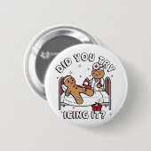 ジンジャーブレッド看護クリスマスにアイシングしてみた 缶バッジ (正面&裏面)