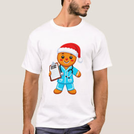 ジンジャーブレッド看護師 クリスマス 2026 ホリデー ヘルスケア Tシャツ