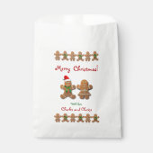 ジンジャーブレッド祝クッキーのクリスマス フェイバーバッグ (正面)