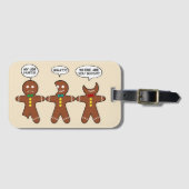 ジンジャーブレッド私の足はユーモアを痛める ラゲッジタグ (正面横)