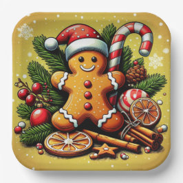 ジンジャーブレッド紙プレート! ペーパープレート