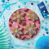 ジンジャーブレッド紙プレート! ペーパープレート (パーティー)