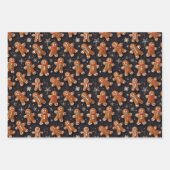 ジンジャーブレッド紳士 ラッピングペーパーシート (正面3)