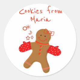 ジンジャーブレッド自家製ベーカリーラベル ラウンドシール