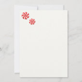 ジンジャーブレッド薬用クリスマスカード医療 招待状 (裏面)