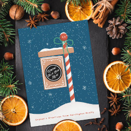 ジンジャーブレッド販売看板 不動産エージェント シーズンカード