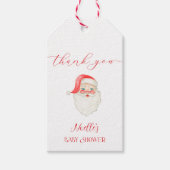 ジンジャーブレッド赤ちゃんシャワーメッセージカード ギフトタグ (正面)