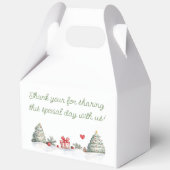 ジンジャーブレッド赤ちゃんシャワー性別が明らかになる フェイバーボックス (裏面)