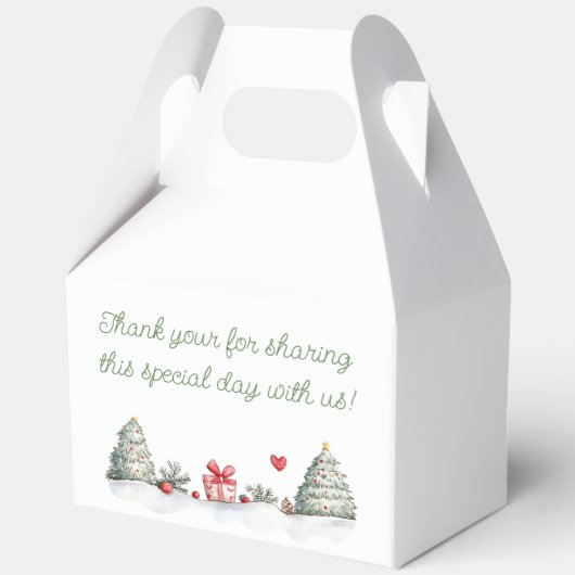 ジンジャーブレッド赤ちゃんシャワー性別が明らかになる フェイバーボックス (裏面)