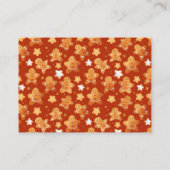 ジンジャーブレッド赤と白クリスマス エンクロージャーカード (裏面)