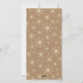 ジンジャーブレッド顔ズファミリー4枚のフォトクリスマスカード シーズンカード (裏面)