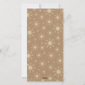 ジンジャーブレッド顔ズファミリー5枚のフォトクリスマスカード シーズンカード (裏面)