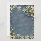 ジンジャーブレッド飲料ブランチ、紙吹雪クリスマス 招待状 (裏面)