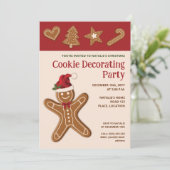 ジンジャーブレッド飾クッキー – Cookieのパーティー 招待状 (スタンド正面)