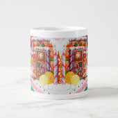 ジンジャーブレッド驚きの大きな白マグカップ ジャンボコーヒーマグカップ (正面)