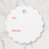 ジンジャーブレッド驚きホタテのプレゼントラベル フェイバータグ (裏面)