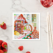 ジンジャーブレッド驚き標準カクテルペーパーナプキン スタンダードカクテルナプキン (インサイチュ)