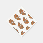 ジンジャーブレッド骨格こうもり スタンダードカクテルナプキン (角)