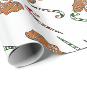 ジンジャーブレッド骨格こうもり ラッピングペーパー (ロールコーナー)