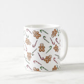 ジンジャーブレッド骨組み男 コーヒーマグカップ (正面右)