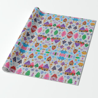 ジンジャーブレッド2デザインホリデーラッピング紙 ラッピングペーパー