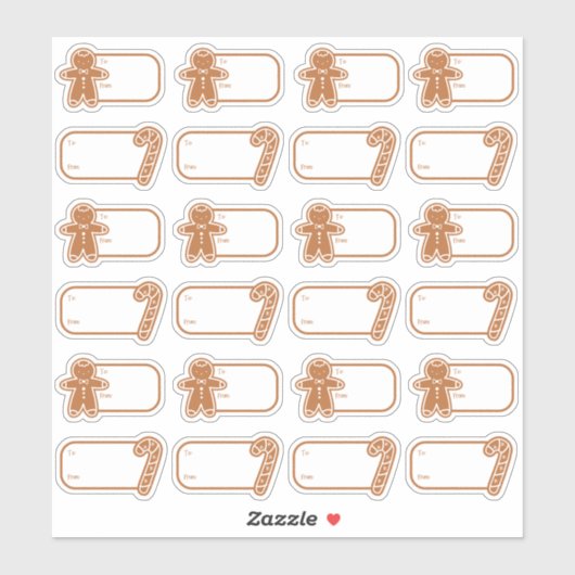 ジンジャーブレッド24ギフトラベルシール シール (シート)