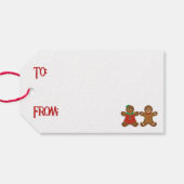 ジンジャーブレッド カップル シーズンズ グリーティング ギフトタグ (裏面横)