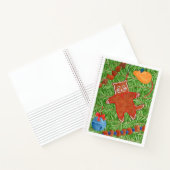 ジンジャーブレッド キティー 8.5x11 スパイラル ノートブック (内部)