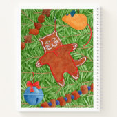 ジンジャーブレッド キティー 8.5x11 スパイラル ノートブック (裏面)