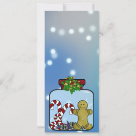 ジンジャーブレッド&キャンディジャーブクリスマスカード