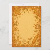 ジンジャーブレッド＆ギグルズのクリスマス招待状 招待状 (裏面)