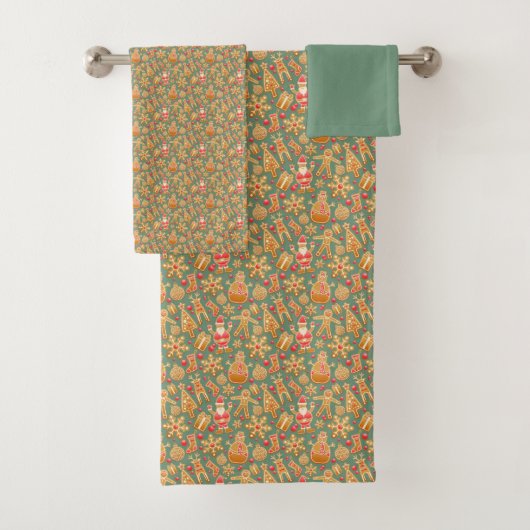 ジンジャーブレッド/クッキー/クリスマス バスタオルセット (インサイチュ)